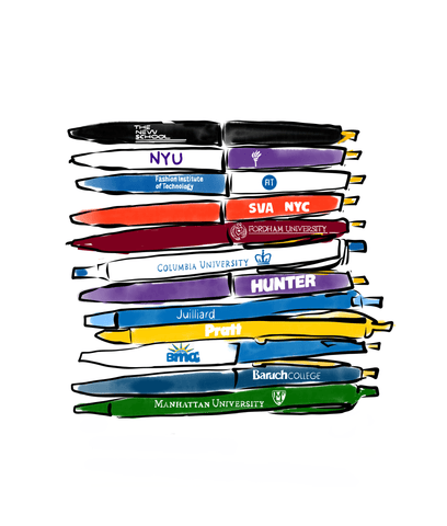 College Pens - JenScribblesNY