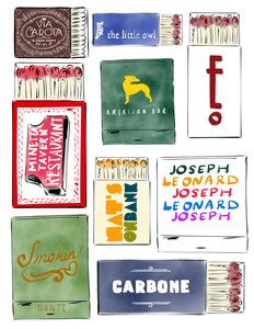 West Village Matchbooks - JenScribblesNY