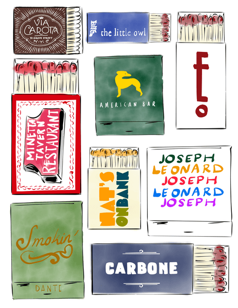 West Village Matchbooks - JenScribblesNY